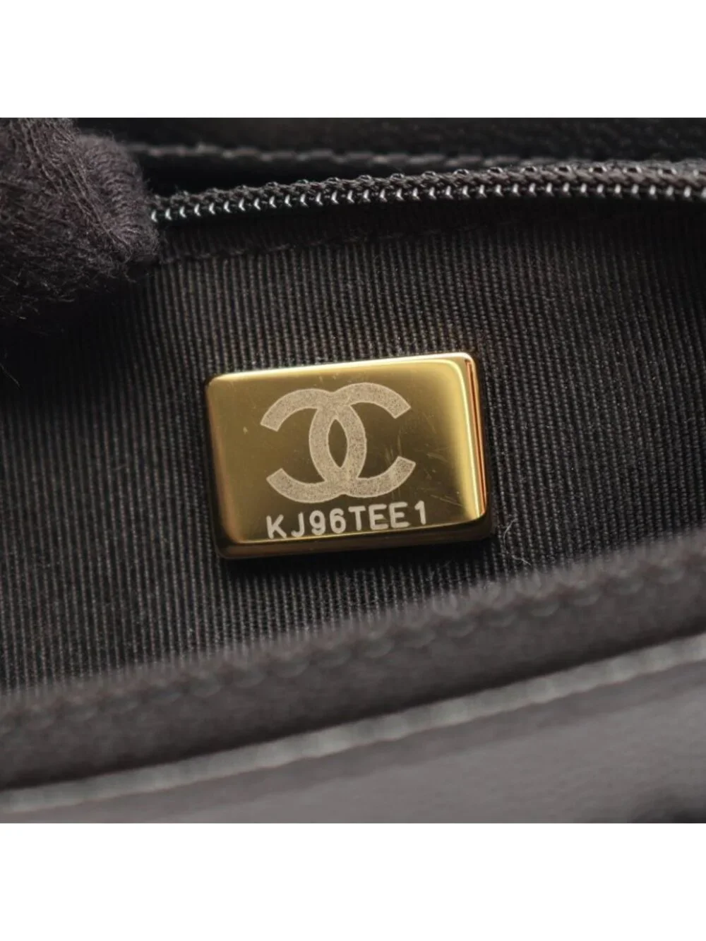 Chanel Shoulder Bag Quilted Chain Wallet Combination Black Lambskin